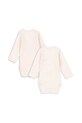 Fanga Fontana body niemowlęce BELLO 2 PACK LS BODY OCS FA100001 różowy ZW25