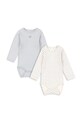 Body pre bábätká Fanga Fontana BELLO 2 PACK LS BODY OCS Pre bábätká modrá FA100001