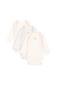 Body pre bábätká Fanga Fontana FIO STRIPE 3 PACK LS BODY OCS 3-pak Pre bábätká béžová FA100035