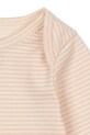 Chłopiec Fanga Fontana body bawełniane niemowlęce FIO STRIPE LS BODY OCS FA100045 beżowy