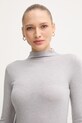 Mos Mosh longsleeve z domieszką wełny PETRI szary 172890