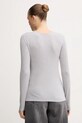 Odzież Mos Mosh longsleeve z domieszką wełny PETRI 172880 szary