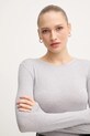 Mos Mosh longsleeve z domieszką wełny PETRI szary 172880