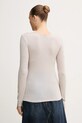 Odzież Mos Mosh longsleeve z domieszką wełny PETRI 172880 beżowy
