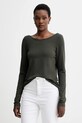 MUUV. longsleeve z elastanem zielony longsleeve.typu.open.ba