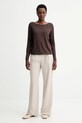 Marc O'Polo longsleeve 511205252697 brązowy ZW25