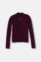 Детска блуза с дълги ръкави Twinset полуполо виолетов 252GJ3042