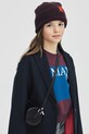 MAX&Co. czapka z dodatkiem wełny dziecięca MAXF10F HAT MX0242 bordowy