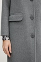 Kabát s vlnou Silvian Heach PARASCHIV GPA25517CP šedá