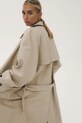 MUUV. trencz bawełniany BOUFF beżowy prochowiec.BOUFF