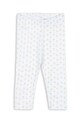 Fanga Fontana legginsy bawełniane niemowlęce FIO PANTS OCS drobny wzór biały FA100055