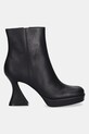 Jeffrey Campbell botki skórzane HUMANITY U92.B01 czarny ZW25