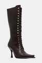 Jeffrey Campbell kozaki skórzane LANI-2 nieocieplane brązowy JCD.218.6.01