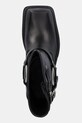 Jeffrey Campbell botki skórzane STUBBORN czarny C529D.E501