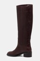 Boty Kožené kozačky Jeffrey Campbell LADA U321.N01.003 burgundské