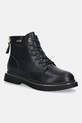 GOE botki skórzane SS2N4101 płaski czarny SS2N4101.BLACK.GLD