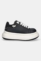 GOE sneakersy skórzane SS2N4001.BLACK czarny ZW25