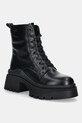 Kožené workery GOE usňová koža čierna SS2N4123.BLACK