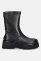 GOE botki skórzane SS2N4142.BLACK czarny ZW25