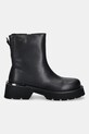 GOE botki skórzane SS2N4143.BLACK czarny ZW25