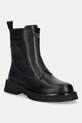 GOE botki skórzane płaski czarny SS2N4145.BLACK