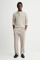 Marc O'Polo sweter z dodatkiem wełny 530506660390 beżowy ZW25