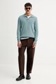 Pulover s dodatkom vune Marc O'Polo 530506660390 tirkizna ZW25