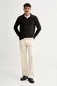 Marc O'Polo sweter z dodatkiem wełny 530506660390 brązowy ZW25