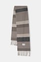 Šál s prímesou vlny Marc O'Polo pletenina hnedá 510810502113