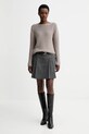 Marc O'Polo spódnica z dodatkiem wełny 510023720117 szary ZW25