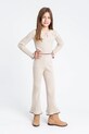 Twinset pantaloni copii tricotaj bej 252GJ3091
