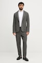 Mos Mosh pantaloni con lana BALDO 509010 grigio AW25