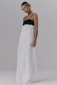 MUUV. sukienka DIJOU z elastanem biały sukienka.dluga.DIJOU