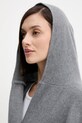Liviana Conti poncho z wełną A5WF11 szary