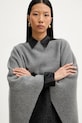 Liviana Conti poncho wełniane szary A5WF58
