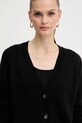 Silvian Heach kardigan z domieszką wełny MATHIS czarny GPA25234CD