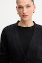 Silvian Heach cardigan din amestec de lână VALBUENA negru GPA25149CD