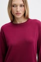 Silvian Heach sweter BENITEZ bordowy GPA25553MA