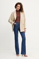 Silvian Heach sweter LOLA GPA25554LU brązowy ZW25