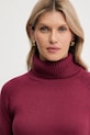 Silvian Heach pulover din amestec de lână DIOUF burgundia GPA25232LU