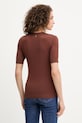 Silvian Heach tricou ATLAM GPA25040MA maro ZW25