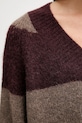 Πουλόβερ με προσθήκη μαλλιού Mos Mosh TACI 173090 μπορντό