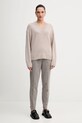 Marc O'Polo sweter z dodatkiem wełny 510609060235 beżowy ZW25
