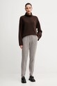 Marc O'Polo sweter z dodatkiem wełny 510609060267 brązowy ZW25