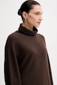Marc O'Polo sweter z dodatkiem wełny brązowy 510609060267