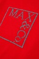 MAX&Co. sweter z dodatkiem wełny dziecięcy MAXK21F KNITWEAR MX0233 czerwony
