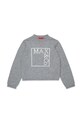 MAX&Co. sweter z dodatkiem wełny dziecięcy MAXK21F KNITWEAR średniej grubości szary MX0233