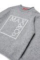 Dziewczynka MAX&Co. sweter z dodatkiem wełny dziecięcy MAXK21F KNITWEAR MX0233 szary