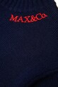 MAX&Co. sweter z wełną dziecięcy MAXK18F KNITWEAR granatowy MX0251