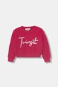Twinset sweter dziecięcy aplikacja różowy 252GB3040